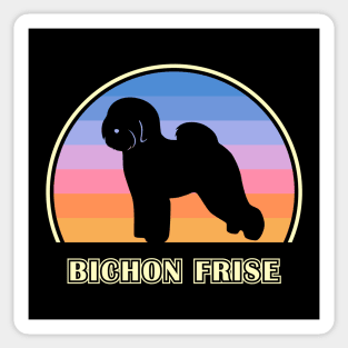 Bichon Frise Vintage Sunset Dog Sticker